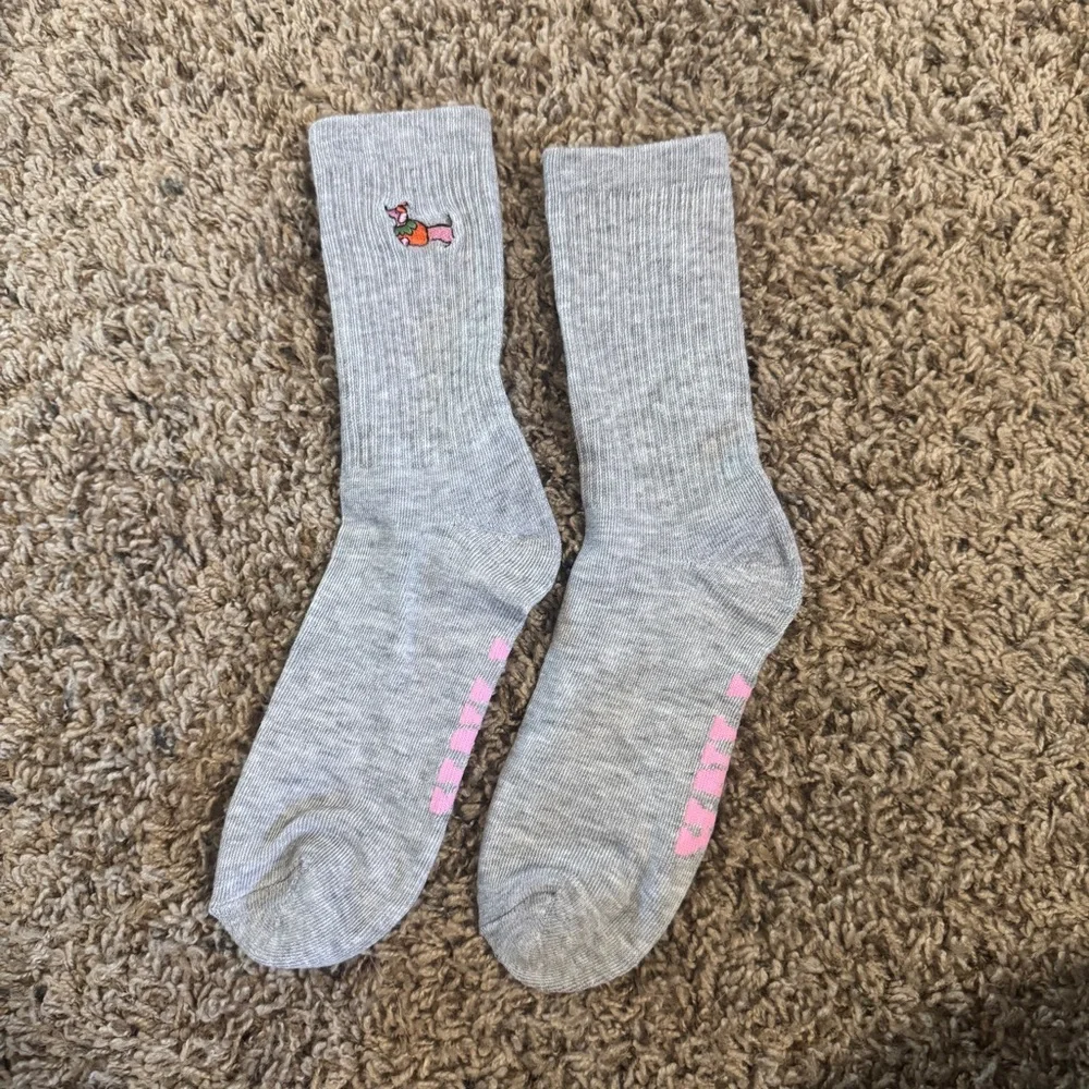 PINK Victoria's Secret Gray Hosiery Socks